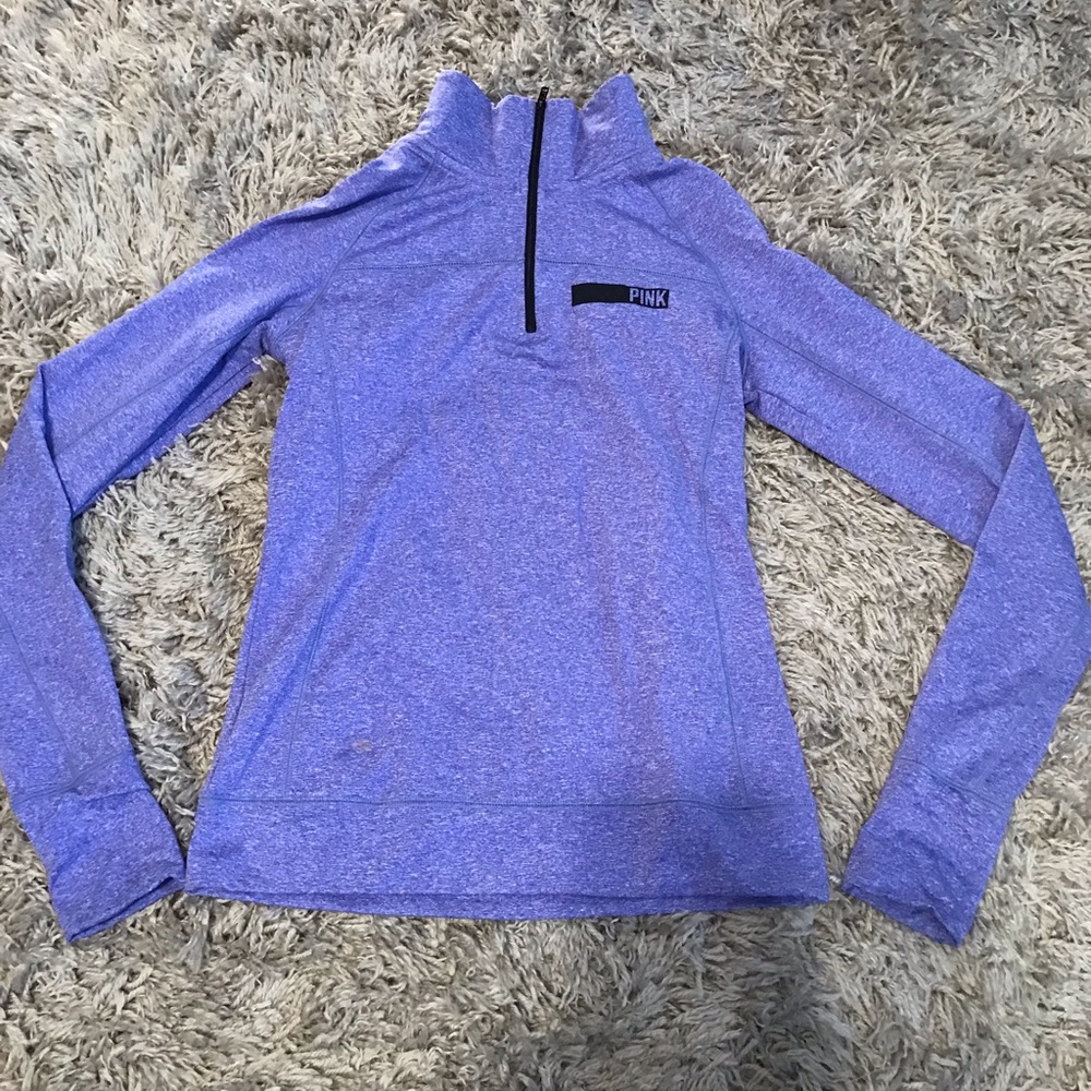 PINK half zip pullover
